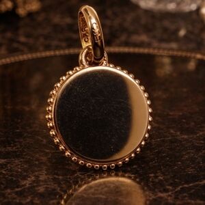 LINKS OF LONDON Sterling Silver Gold Plated Narrative Mini Disc Charm New